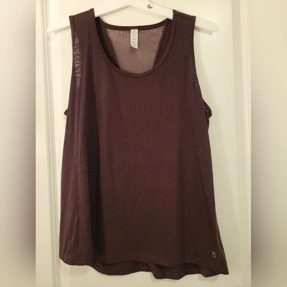 Balance Collection Women's Dark Purple Sleeveless Top Sz XL